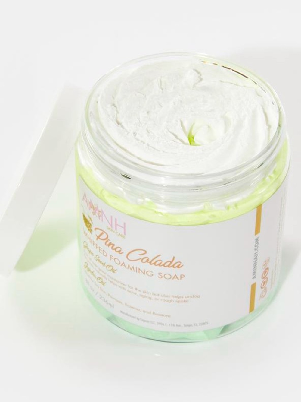 Pina Colada Whipped Foaming Soap - Aminnah 8 oz